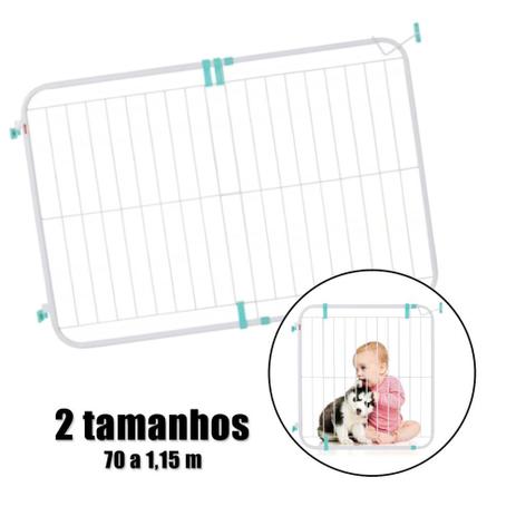 Portao Grade de Seguranca Expansivo de 70 Cm a 1,15 M Branco Pet Util Menor preço em Portao Grade de Seguranca Expansivo de 70 Cm a 1,15 M Branco Pet Util