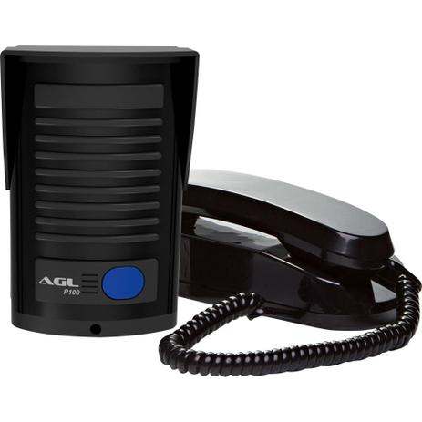 Porteiro Eletronico ABS P-100 Preto AGL Menor preço em Porteiro Eletronico ABS P-100 Preto AGL