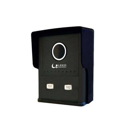Porteiro eletrônico coletivo com 2 pontos LR802 bivolt preto Líder Menor preço em Porteiro eletrônico coletivo com 2 pontos LR802 bivolt preto Líder