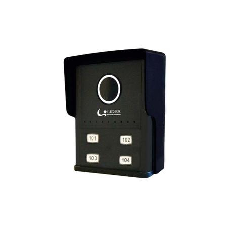 Porteiro eletrônico coletivo com 4 pontos LR804 bivolt Líder Menor preço em Porteiro eletrônico coletivo com 4 pontos LR804 bivolt Líder