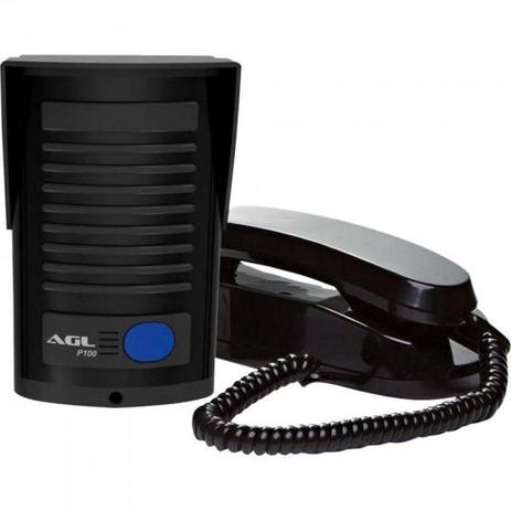 Porteiro Eletrônico P-200 ABS Preto AGL - 308 Menor preço em Porteiro Eletrônico P-200 ABS Preto AGL - 308