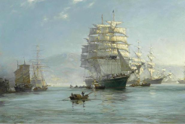 Porto Chinês - Montague Dawson - Tela 30x44 Para Quadro - Santhatela é boa?