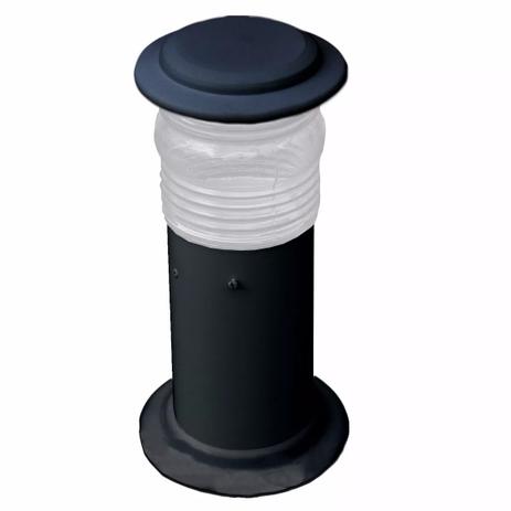 Poste Balizador Jardim Timoneiro 25cm C/ Vidro Soquete E 27 Preto - Nylux é boa?