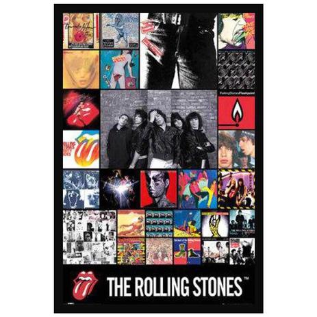 Poster com Moldura Quadro Decorativo Discografia Banda The Rolling Stones 60x90cm - Decore pronto Menor preço em Poster com Moldura Quadro Decorativo Discografia Banda The Rolling Stones 60x90cm - Decore pronto
