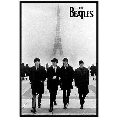 Poster com Moldura Quadro Decorativo The Beatles em Paris 60x90cm - Decore pronto Menor preço em Poster com Moldura Quadro Decorativo The Beatles em Paris 60x90cm - Decore pronto