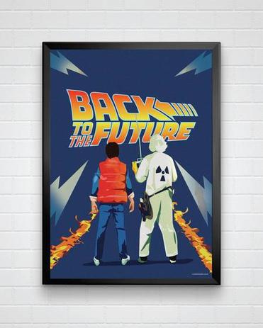 Poster do filme de volta para o futuro - Mundo minimalista Menor preço em Poster do filme de volta para o futuro - Mundo minimalista