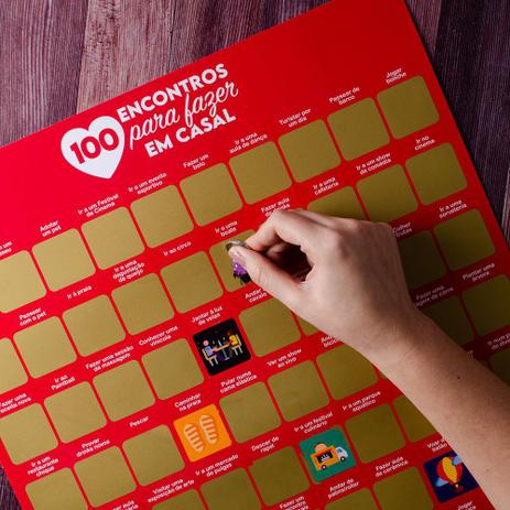 Imagem de Pôster Raspadinha 100 Encontros para Casal