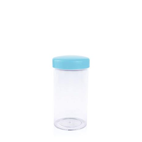 Pote Acrílico 70ml com Tampa Azul Claro 10 unidades - Festabox Menor preço em Pote Acrílico 70ml com Tampa Azul Claro 10 unidades - Festabox