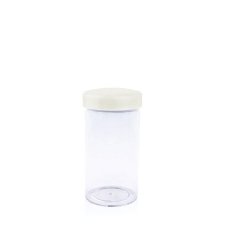 Pote Acrílico 70ml com Tampa Branca 10 unidades - Festabox Menor preço em Pote Acrílico 70ml com Tampa Branca 10 unidades - Festabox