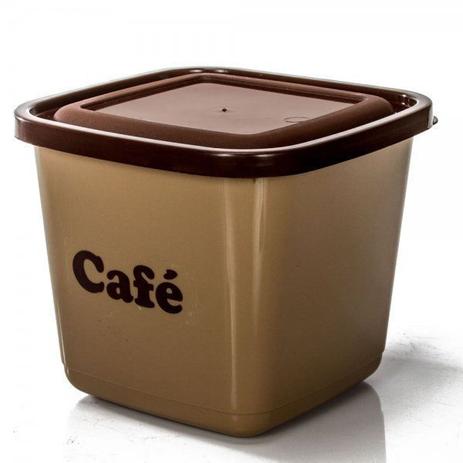Pote Café Quadrado 2,1 Litros Porta Mantimentos Conserva Pó Café - 132459 - Ercaplast Menor preço em Pote Café Quadrado 2,1 Litros Porta Mantimentos Conserva Pó Café - 132459 - Ercaplast