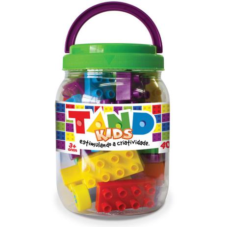Pote com Blocos de Montar Tand Kids - 40 Peças - Toyster Menor preço em Pote com Blocos de Montar Tand Kids - 40 Peças - Toyster