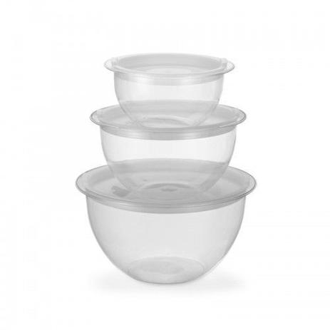 Pote Conjunto bowls com tampa hermetica (3 pecas) - Comercialize Menor preço em Pote Conjunto bowls com tampa hermetica (3 pecas) - Comercialize