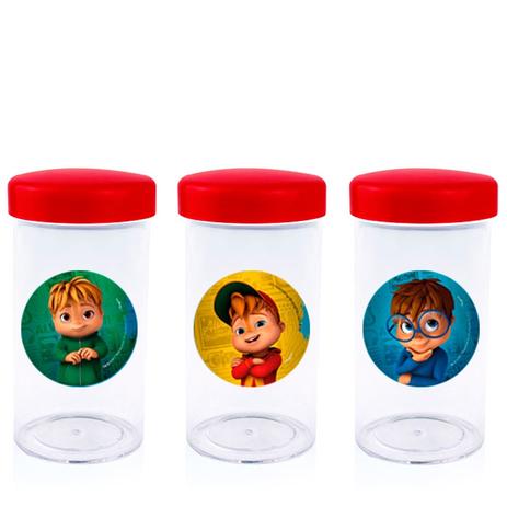 Pote de Acrílico com Tampa Alvin e os Esquilos 70 ml 10 unidades - Festabox é boa?