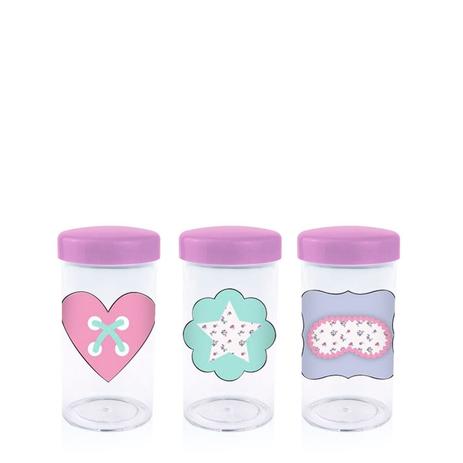 Pote de Acrílico com Tampa Festa do Pijama 70ml 10 unidades - Festabox Menor preço em Pote de Acrílico com Tampa Festa do Pijama 70ml 10 unidades - Festabox