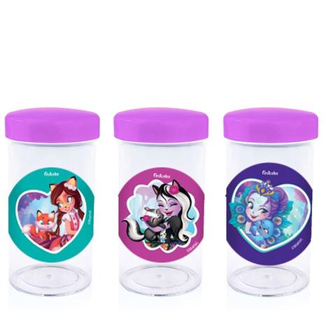 Pote de Acrílico com Tampa Festa Infantil Floresta Encantada 70ml 10 unidades - Festabox Menor preço em Pote de Acrílico com Tampa Festa Infantil Floresta Encantada 70ml 10 unidades - Festabox