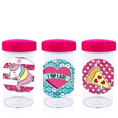 Pote de Acrílico com Tampa Festa Larissa Manoela 70ml 10 unidades - Festabox Menor preço em Pote de Acrílico com Tampa Festa Larissa Manoela 70ml 10 unidades - Festabox