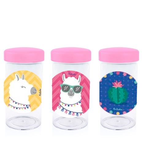 Pote de Acrílico com Tampa Festa Lhama 70ml 10 unidades - Festabox Menor preço em Pote de Acrílico com Tampa Festa Lhama 70ml 10 unidades - Festabox