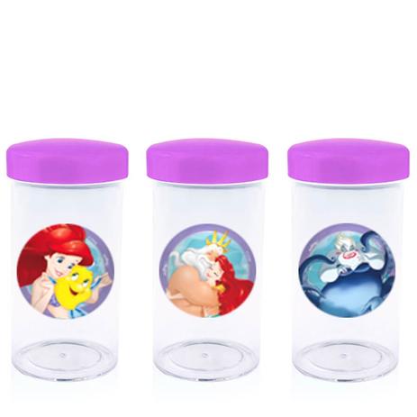 Pote de Acrílico com Tampa Pequena Sereia 70ml 10 unidades - Festabox Menor preço em Pote de Acrílico com Tampa Pequena Sereia 70ml 10 unidades - Festabox