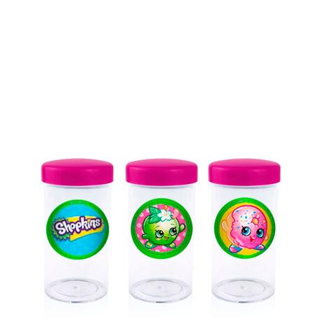 Pote de Acrílico com Tampa Shopkins 70ml 10 unidades - Festabox Menor preço em Pote de Acrílico com Tampa Shopkins 70ml 10 unidades - Festabox