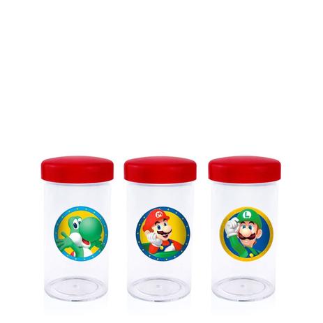 Pote de Acrílico com Tampa Super Mario Bros 70 ml 10 unidades - Festabox é boa?