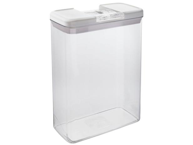 Pote Hermético Retangular com Tampa - 4,4L Brinox Flip