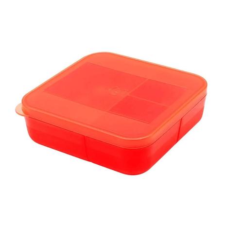 Pote Marmita 3 Divisórias 700ml Hermético Miami Vermelho Dup Menor preço em Pote Marmita 3 Divisórias 700ml Hermético Miami Vermelho Dup