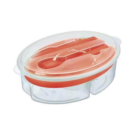 Pote Marmita Frutas Ou Saladas Com Porta Molhos E Talheres - Art house Menor preço em Pote Marmita Frutas Ou Saladas Com Porta Molhos E Talheres - Art house