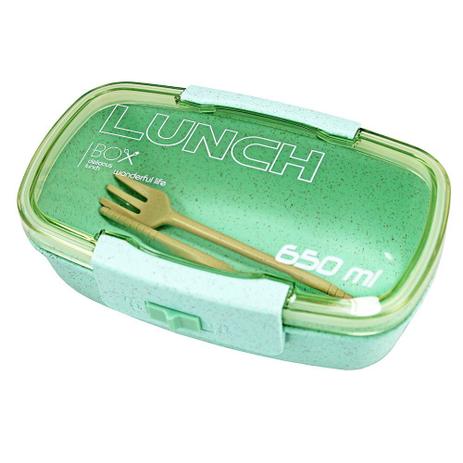 Pote Marmita Lunch Box 650ml - Verde - Jacki Design Menor preço em Pote Marmita Lunch Box 650ml - Verde - Jacki Design