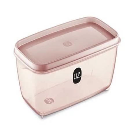 Pote Multiuso Retangular Rosa Transparente 1,5L - Lojas atacarejo Menor preço em Pote Multiuso Retangular Rosa Transparente 1,5L - Lojas atacarejo