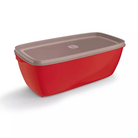 Pote Multiuso Retangular Vermelho 3L - Lojas atacarejo Menor preço em Pote Multiuso Retangular Vermelho 3L - Lojas atacarejo