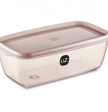 Pote multiuso vision retangular 1,5l rosa translucido (uz271-ros) - uz utilidades Menor preço em Pote multiuso vision retangular 1,5l rosa translucido (uz271-ros) - uz utilidades