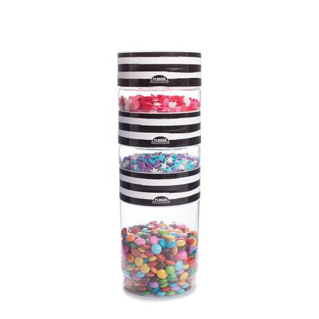 Pote Organizador Plástico Kit Empilhável Plug Melancia 3 pcs - Plasutil Menor preço em Pote Organizador Plástico Kit Empilhável Plug Melancia 3 pcs - Plasutil