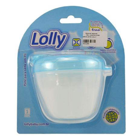 Pote para Leite em Pó Azul - Lolly Menor preço em Pote para Leite em Pó Azul - Lolly