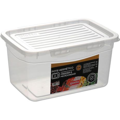 Pote para Mantimentos Retangular 4,4L com Trava Alto Giotto Menor preço em Pote para Mantimentos Retangular 4,4L com Trava Alto Giotto