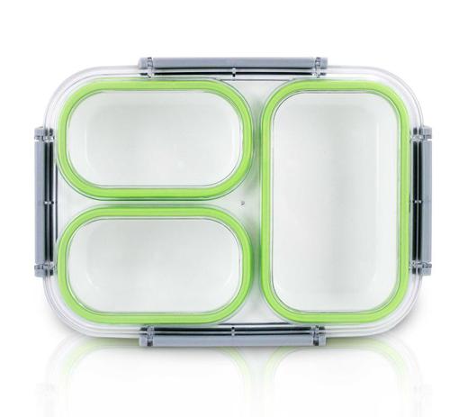 Pote Para Marmita com 3 Compartimentos 1350 Ml Verde Plástico Jacki Design é boa?