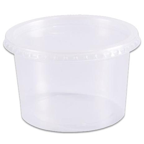 Pote Plástico Redondo Transparente Freezer/Microondas 1000ml c/24 - Prafesta Menor preço em Pote Plástico Redondo Transparente Freezer/Microondas 1000ml c/24 - Prafesta