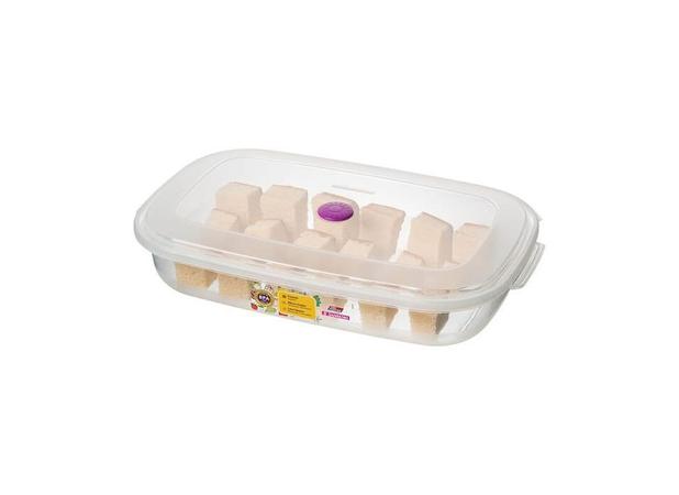 Pote Plástico Retangular 2,7 L Vac Freezer Sanremo - SAN 111 Menor preço em Pote Plástico Retangular 2,7 L Vac Freezer Sanremo - SAN 111