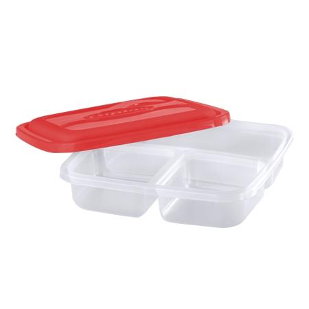 Pote quadrado com 3 divisória - Giplás Menor preço em Pote quadrado com 3 divisória - Giplás