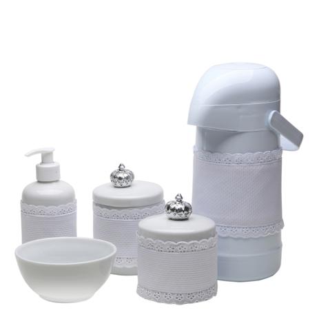 Potes, Garrafa, Molhadeira e Porta Álcool-Gel Com Capa Coroa Prata Quarto Bebê Infantil Menina Menino - Potinho de mel Menor preço em Potes, Garrafa, Molhadeira e Porta Álcool-Gel Com Capa Coroa Prata Quarto Bebê Infantil Menina Menino - Potinho de mel