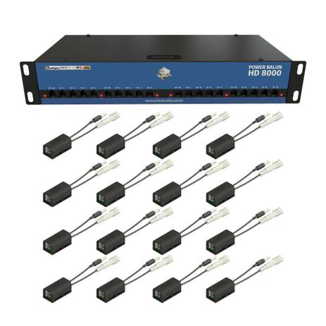 Power Balun HD 8000 Onix Security 16 Canais Completo Menor preço em Power Balun HD 8000 Onix Security 16 Canais Completo