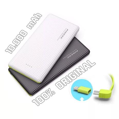 Power Bank Pn-951 10.000 Mah Slim Universal Original Pineng Menor preço em Power Bank Pn-951 10.000 Mah Slim Universal Original Pineng