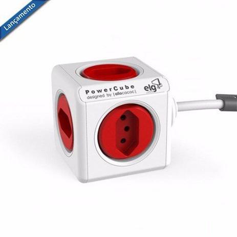PowerCube Extended PWC-X5 ELG Vermelho 5 Tomadas com Cabo 1,5m Menor preço em PowerCube Extended PWC-X5 ELG Vermelho 5 Tomadas com Cabo 1,5m