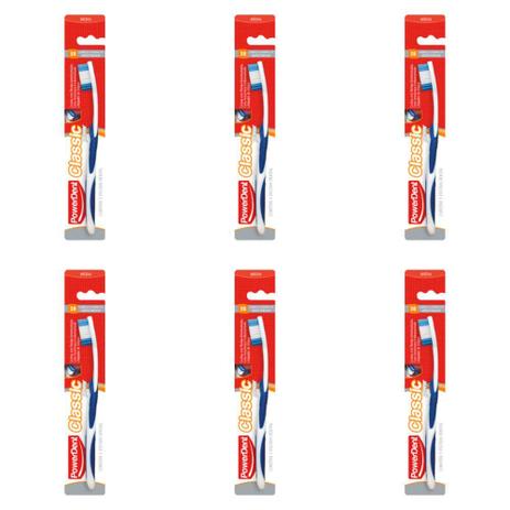 Powerdent 1332 Classic Power Escova Dental Média (Kit C/06) Menor preço em Powerdent 1332 Classic Power Escova Dental Média (Kit C/06)