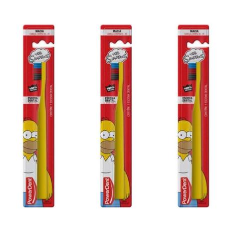 Powerdent 2173 The Simpsons Escova Dental Macia (Kit C/03) Menor preço em Powerdent 2173 The Simpsons Escova Dental Macia (Kit C/03)