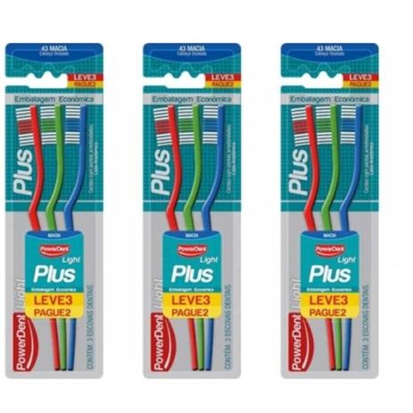 Powerdent 2190 Escova Dental Light Plus C/3 (Kit C/03) Menor preço em Powerdent 2190 Escova Dental Light Plus C/3 (Kit C/03)