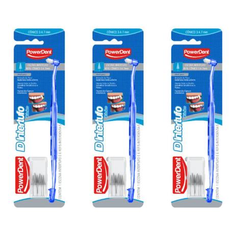 Powerdent Escova Intertufo + Cônico 3a7mm C/6 (Kit C/03) Menor preço em Powerdent Escova Intertufo + Cônico 3a7mm C/6 (Kit C/03)