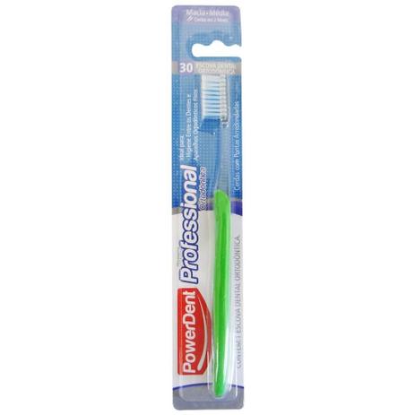 Powerdent Ortodôntica 30 Escova Dental Macia/ Média Menor preço em Powerdent Ortodôntica 30 Escova Dental Macia/ Média