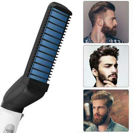 Prancha Barba Alisador Pente Chapinha Elétrico Modelador Cabelo E Homens Masculino Barbeiro Menor preço em Prancha Barba Alisador Pente Chapinha Elétrico Modelador Cabelo E Homens Masculino Barbeiro