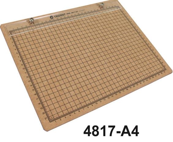 Prancheta a-4 mdf quadriculada - Trident Menor preço em Prancheta a-4 mdf quadriculada - Trident
