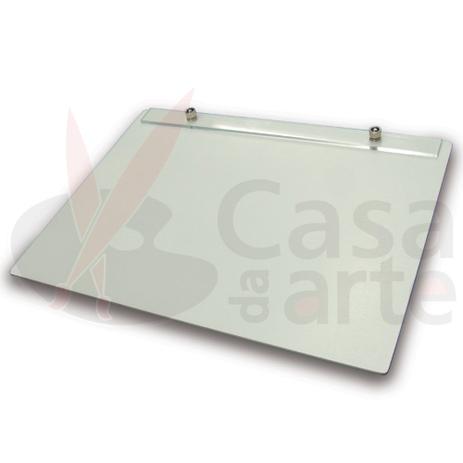 Prancheta Portátil de Fórmica Branca com Prendedor de Acrílico Trident 45 x 34 cm - Ref. 48 - A3F Menor preço em Prancheta Portátil de Fórmica Branca com Prendedor de Acrílico Trident 45 x 34 cm - Ref. 48 - A3F